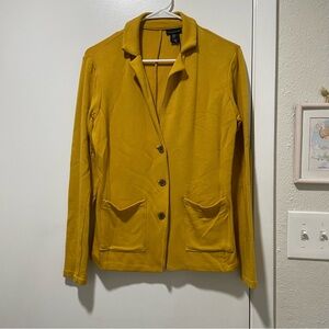 Tahari Women’s Yellow Knit Blazer